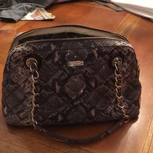 Kate spade faux snake quilted shoulder bag